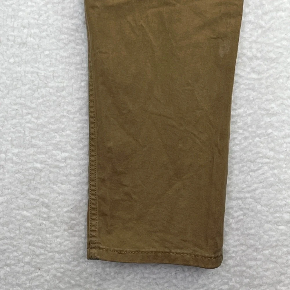 Levis 502 Regular Taper Pants Mens 36x29 Brown Chino Trousers 5 Pocket Stretch